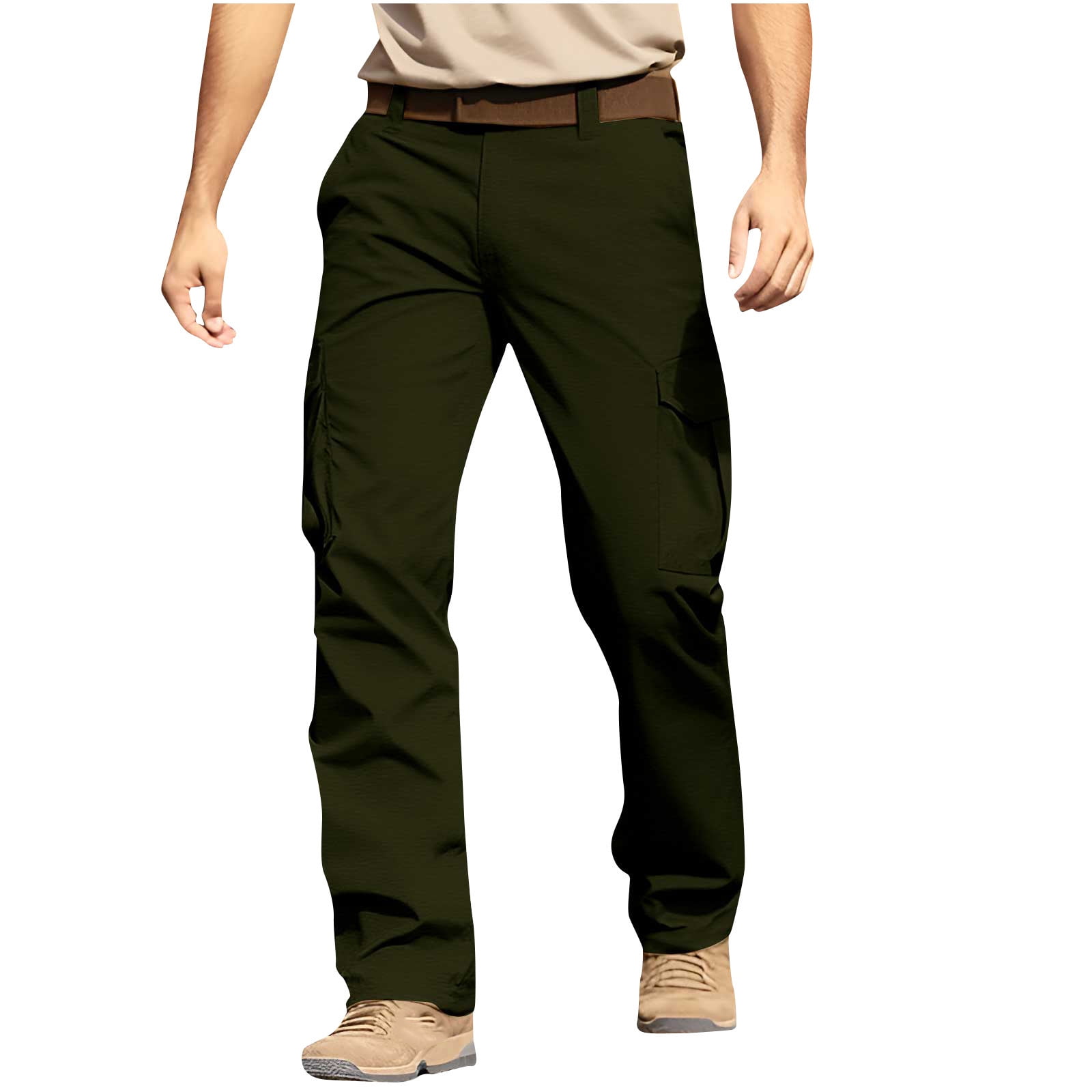 Skylinewears Men's Rugged Cargo Pants, Workwear with Cordura