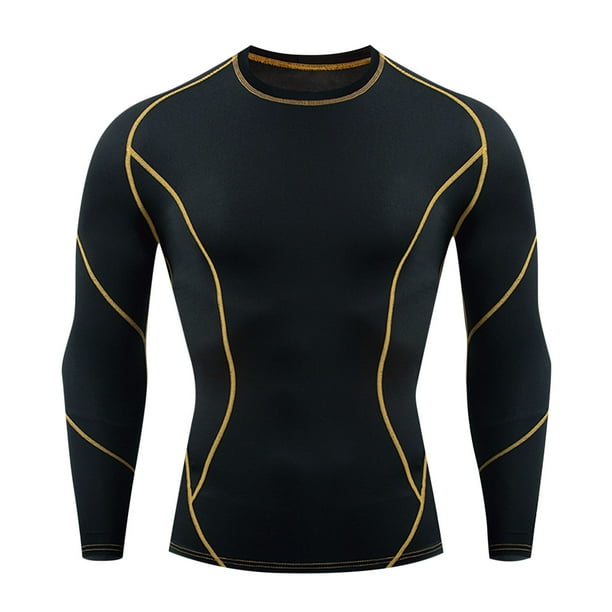 JUUYY Men's UPF 50+ Long Sleeve Compression Shirts Water Sports Rash ...