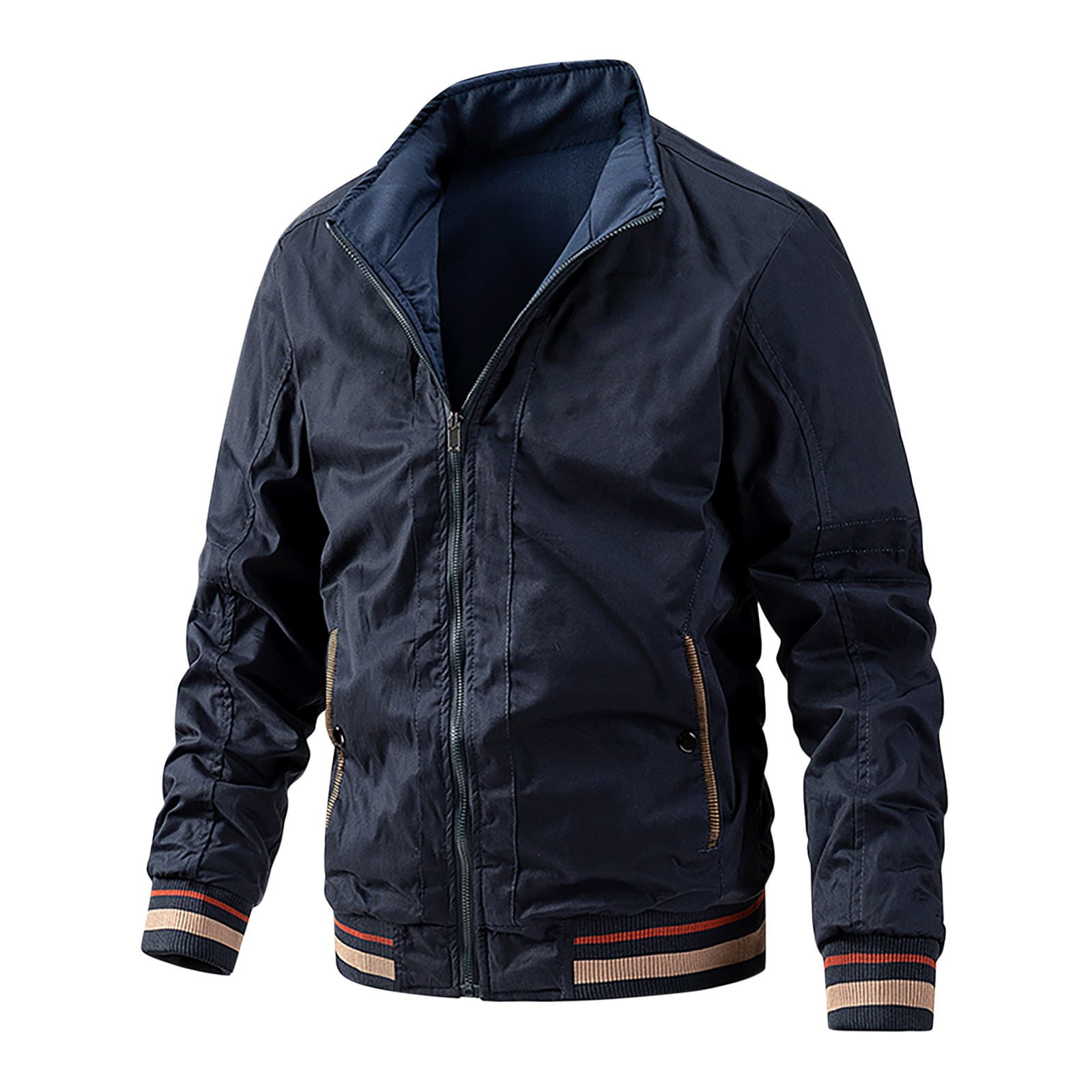 Men Solid Varsity Jacket