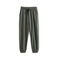 thumbnail image 1 of JUUYY Mens Athletic Jogger Pants Loose Fit Solid Color Sports Trousers Drawstring Elastic Waist Cuffed Ankle Pocket Casual Sweatpants Green L, 1 of 6