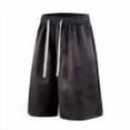 thumbnail image 1 of JUUYY Mens Baggy Athletic Shorts Drawstring Loose Vintage Workout Shorts Elastic Waist Summer Beach Shorts with Pockets Streetwear Black XXXL, 1 of 5