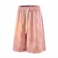 thumbnail image 1 of JUUYY Mens Baggy Athletic Shorts Drawstring Loose Vintage Workout Shorts Elastic Waist Summer Beach Shorts with Pockets Streetwear Pink XXXXXL, 1 of 5