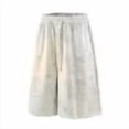 thumbnail image 1 of JUUYY Mens Baggy Athletic Shorts Drawstring Loose Vintage Workout Shorts Elastic Waist Summer Beach Shorts with Pockets Streetwear White XXXXL, 1 of 9