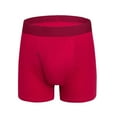 thumbnail image 1 of JUUYY Mens Boxer Briefs Cotton Underwear Pack 6”no Ride up Regular Stretch Elastic Wide Band Boxer Briefs Wine S, 1 of 3