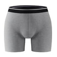 thumbnail image 1 of JUUYY Mens Boxer Briefs, Cotton Underwear with Pouch, Moisture Wicking Breathable Boxer Briefs for Men 1 Pack Gray L, 1 of 4