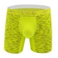 thumbnail image 1 of JUUYY Mens Classic Boxer Briefs, Underwear with Pouch, Modal Moisture Wicking Breathable Boxer Briefs for Men Yellow XL, 1 of 2