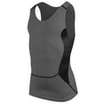 thumbnail image 1 of JUUYY Mens Compression Quick Dry Slim Fit Sleeveless Tank Tops Running Sports Workout Athletic Basic Undershirts Gray#1 XL, 1 of 5