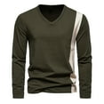 thumbnail image 1 of JUUYY Mens T-Shirts Cotton Long Sleeve Button Shirt Color Block Gym Workout Athletic Henley Shirts Outdoor Clothing Army Green M, 1 of 5