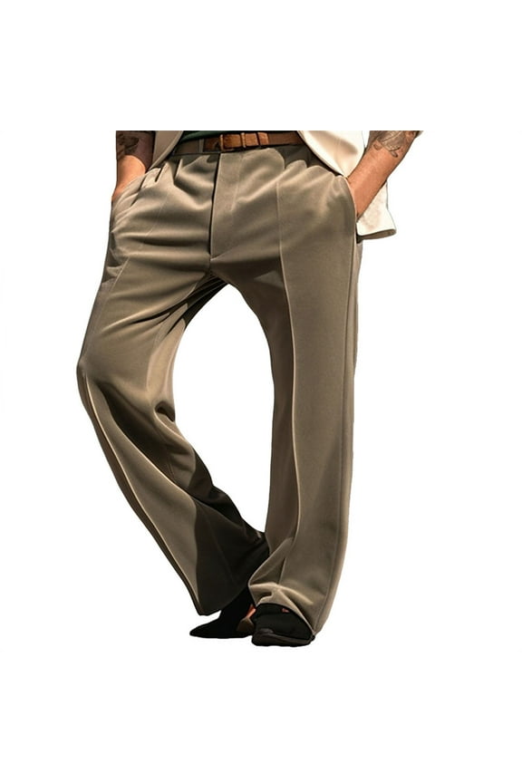 Mens Velour Dress Pants Soft Velvet Suit Pants Trendy Business Casual Comfy Velour Straight Fit Dress Pant with Pockets Coffee XL