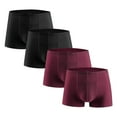 thumbnail image 1 of JUUYY Mens Washable Incontinence Protection Underwear Zero Leak and Odor Covered Waistband Brief 4 Pack Wine XL, 1 of 2