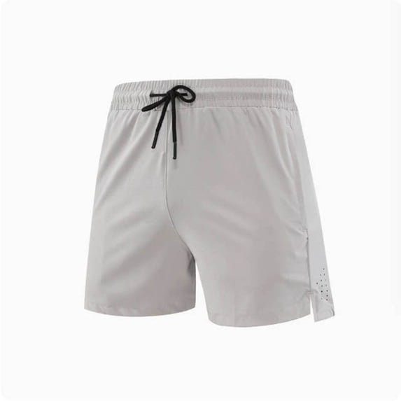JUUYY Training Shorts for Men Athletic Running Shorts Mesh Quicking Dry Workout Shorts Lightweight Breathable Shorts Gray M