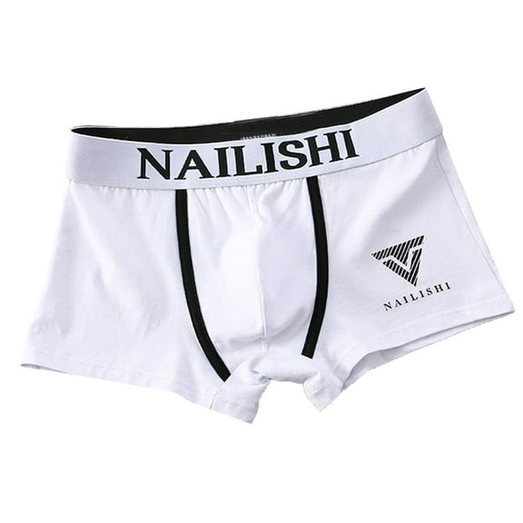 JUUYY Underwear Boxer Briefs for Men, Cotton Stretch Moisture-Wicking Underwear, Breathable Comfortable White XXL