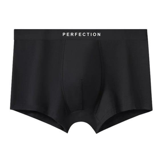JUUYY Washable Absorbent Urinary Incontinence Underwear for Men, Regular Boxer Briefs for Moderate Bladder Leaks 60ML Black XL