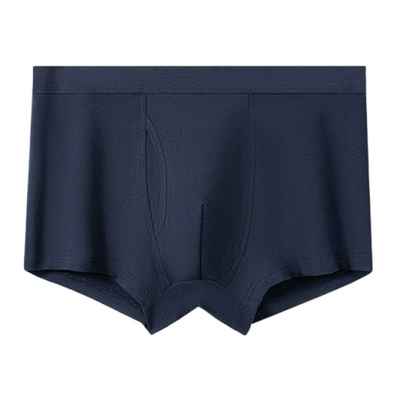 JUUYY Washable Absorbent Urinary Incontinence Underwear for Men, Regular Boxer Briefs for Moderate Bladder Leaks 60ML Dark Blue XXL