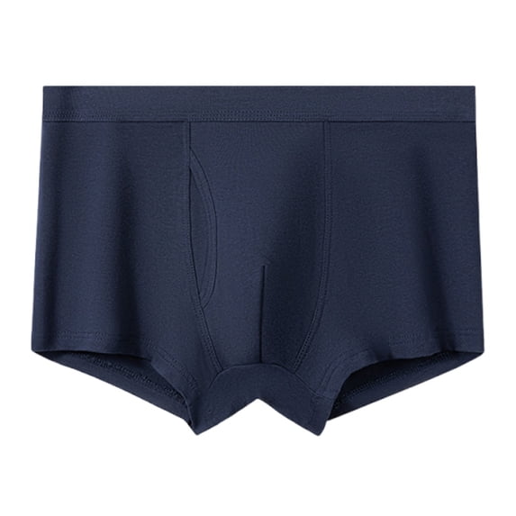 JUUYY Washable Absorbent Urinary Incontinence Underwear for Men, Regular Boxer Briefs for Moderate Bladder Leaks 60ML Dark Blue XXXL