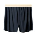thumbnail image 1 of JUUYY Washable Silk Boxers - Breathable Mens Silk Shorts with Functional Fly - Boxers for Men - Silk Boxer Shorts Dark Gray XXL, 1 of 2