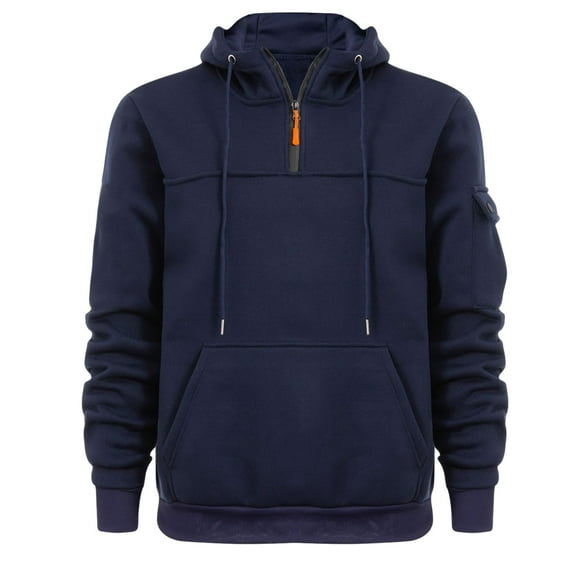 JUUYY Weighted Hoodie for Anxiety Comfort Hoodies for Anxiety Streetwear Hooded Trendy Long Sleeve Sweatshirts Navy XL