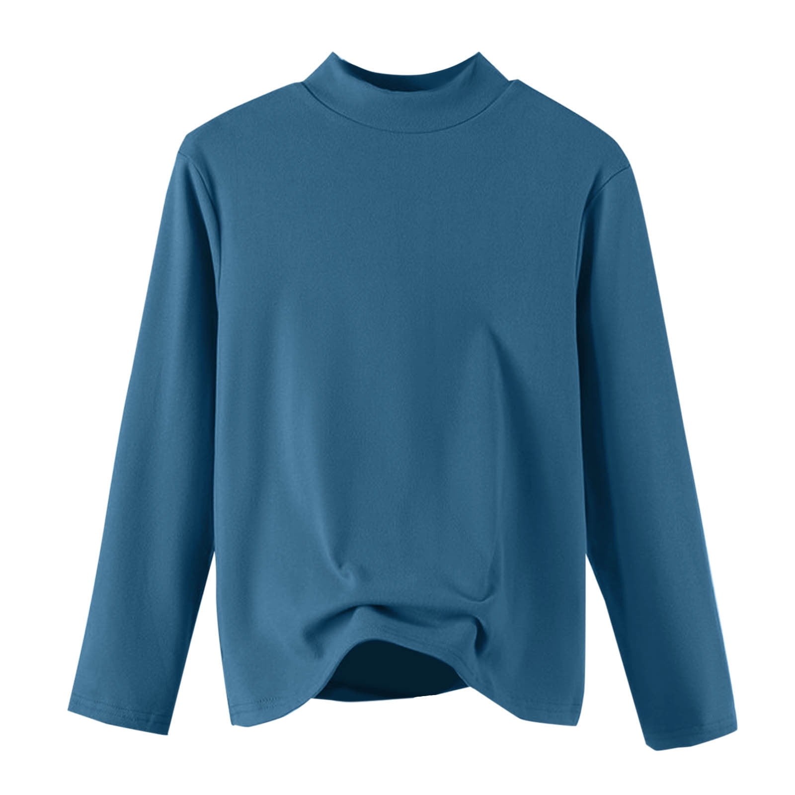 JUUYY Women's Long Sleeve Basic Shirts Fall Clothes Plus Size