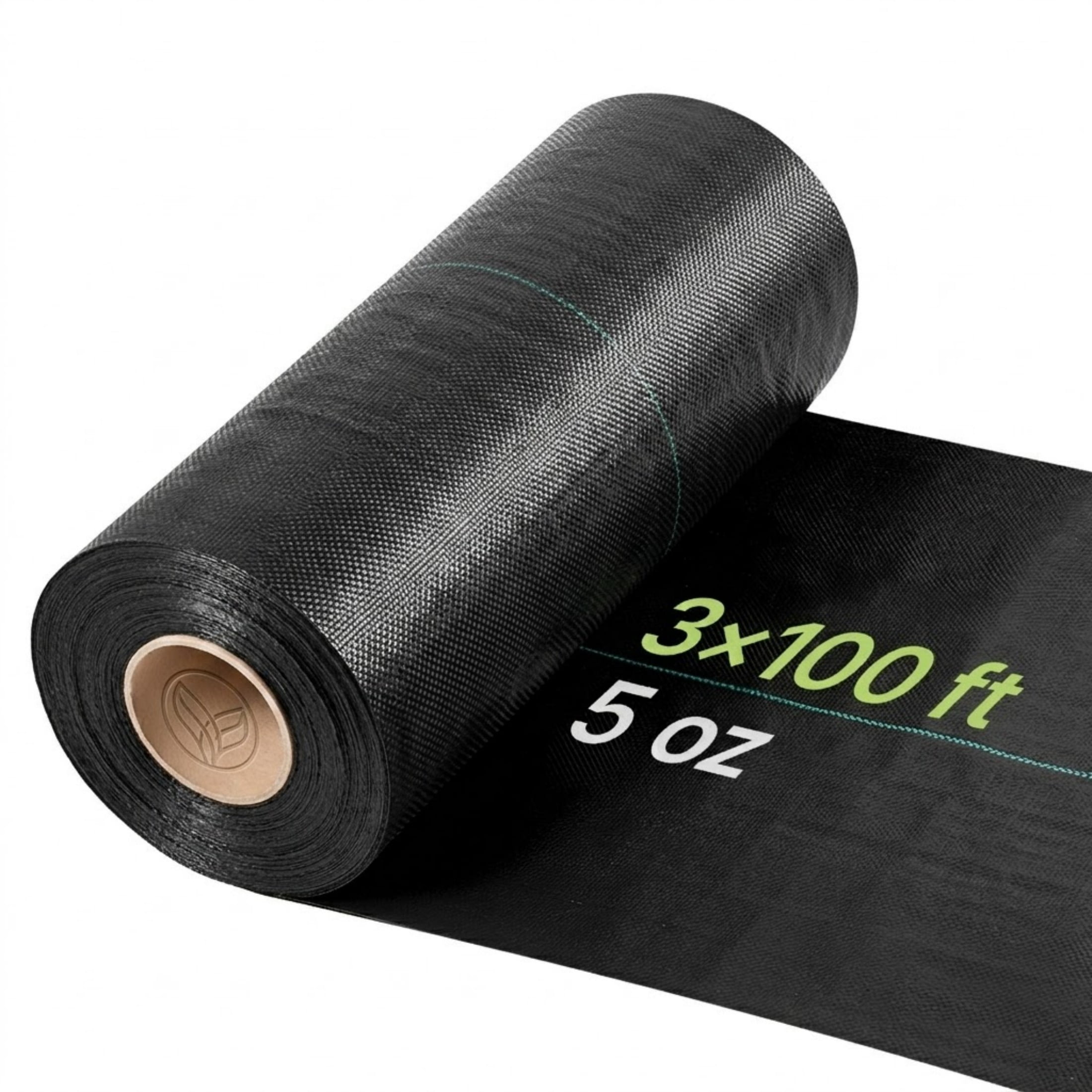 JUVOCT 3x100 ft 5oz Heavy Duty Weed Barrier Fabric, Woven Landscape Fabric