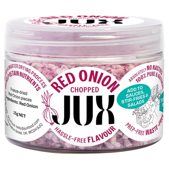 JUX Food Freeze-Dried Chopped Red Onion 15g, Imported from Britain