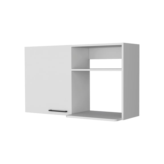 JUYG 2-Door Stackable Wall Cabinet, 2 Side Shelves