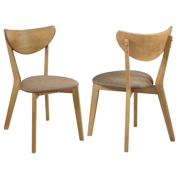 JUYG 2-Pack Carson Light Walnut Wood Dining Side Chair