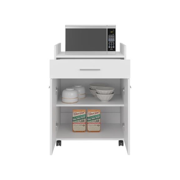 JUYG Coffee Cart, White Finish