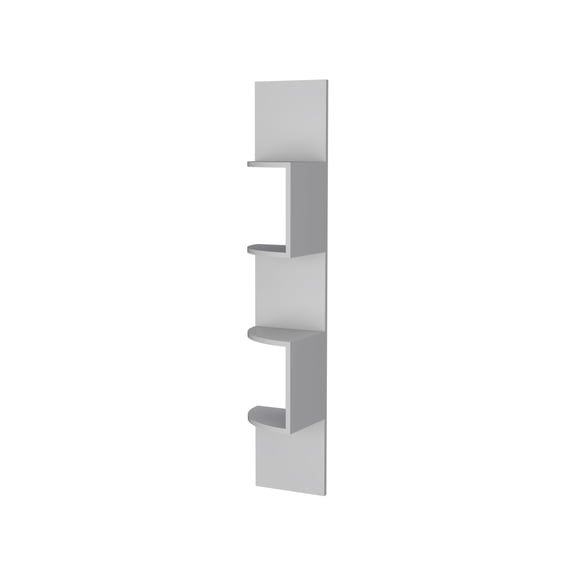 JUYG Full-Wall 4-Shelf Corner Floating Shelf Unit