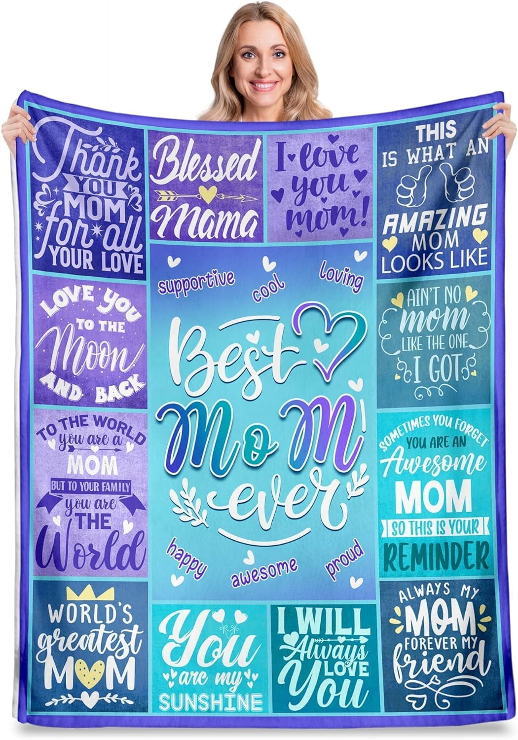 JUYG Mother in Law Throw Blanket, Gift from Daughter in Law for Mother