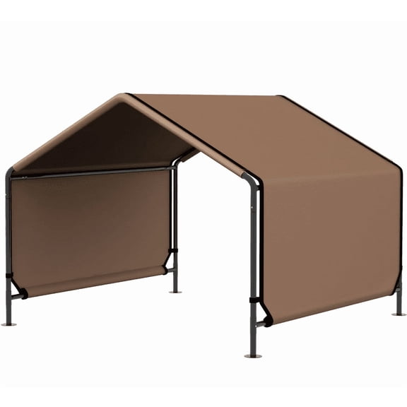 JUYG Portable Dog Tent, Brown, Water Resistant, Shade Protection