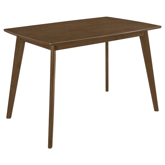 JUYG Retro Chestnut Dining Table, Angled Legs
