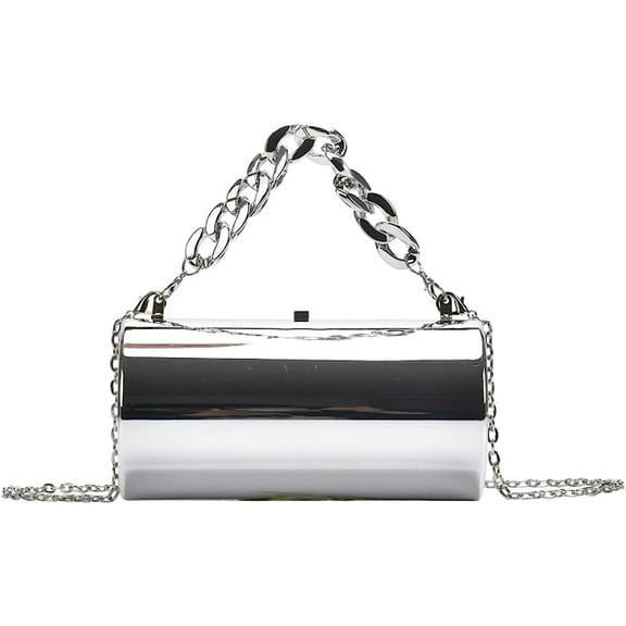 JUYGO Acrylic Evening Bags Women Chic Bright Party Evening Clutch Purse Handbag Chain Shoulder Bag