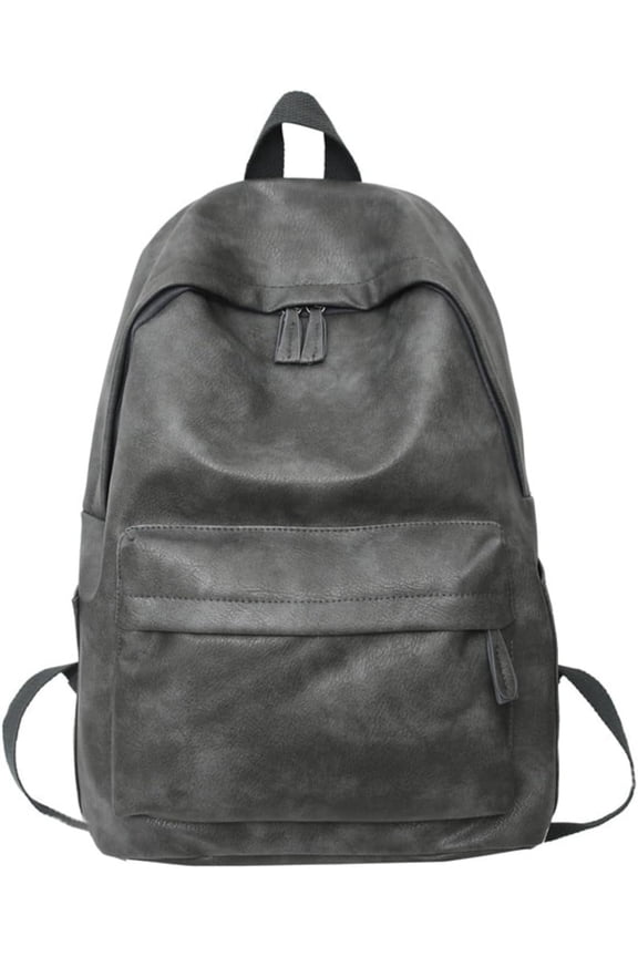 Aesthetic PU Leather Backpack Large Y2k Cool College Backpack Fit 15.6 Inch Laptop Alt Emo Japanese Harajuku Daypack (Pink,One Size)
