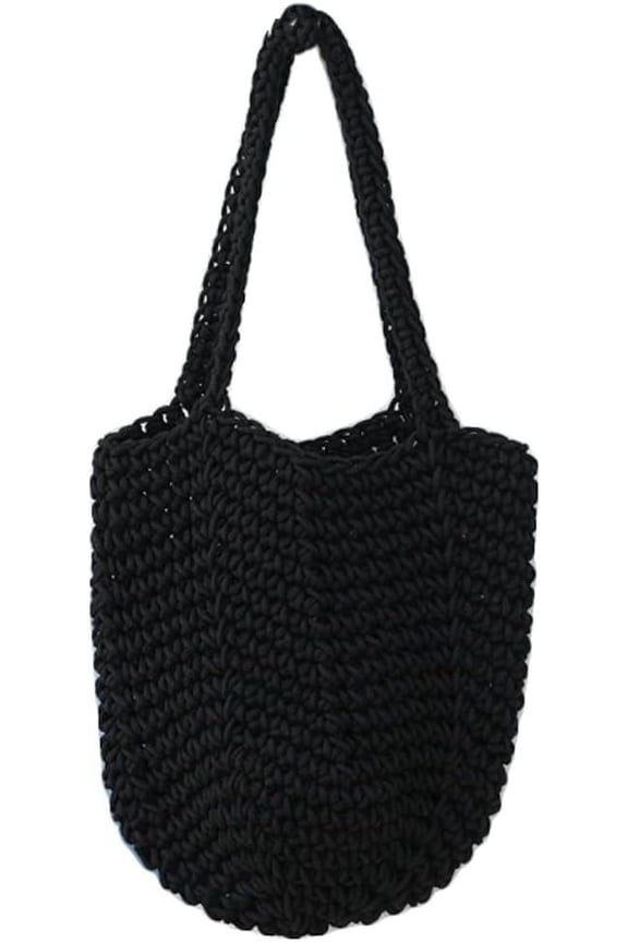 Bohemia Beach Bag Women Macrame Shoulder Tote Bags Crossbody Purse Underarm Travel Bags Summer Knitted Handbag 2025