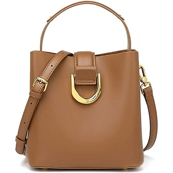 JUYGO Bucket Bag for Women Top-Handle Fashion Tote Shoulder Bags Medium Fashion Soft Leather Bag