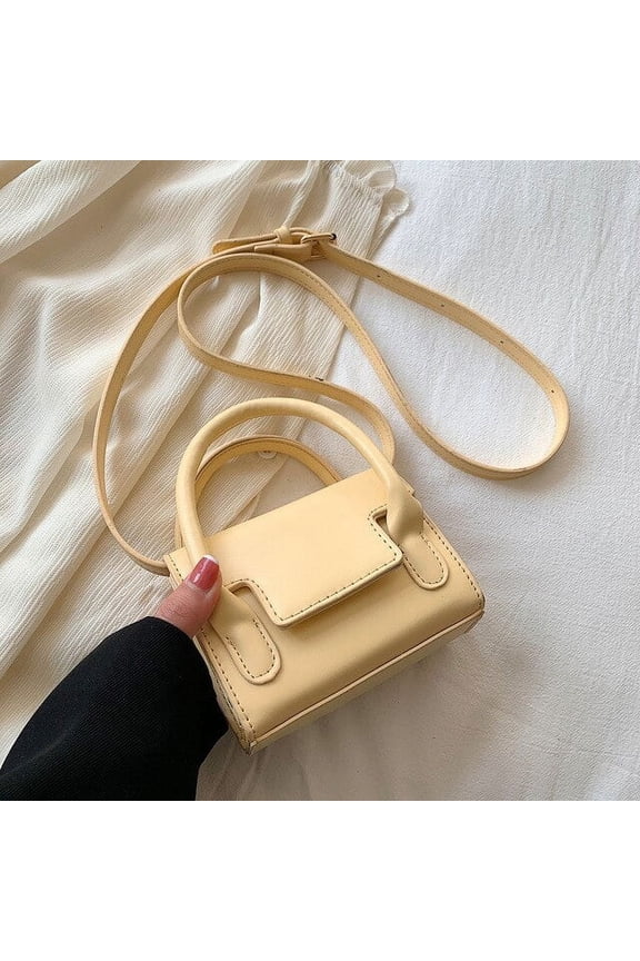 Candy Color Shoulder Bags For Women Solid Color Pu Leather Mini Crossbody Bag Casual Female Messenger Handbag Purse Totes Clutch