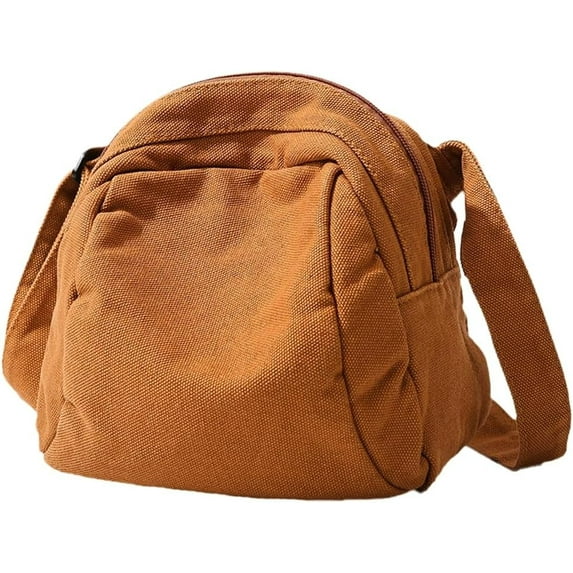 JUYGO Canvas Crossbody Bags for Women Small Shoulder Bag Mini Tote Bag Sling Purse Dating Work Shopping