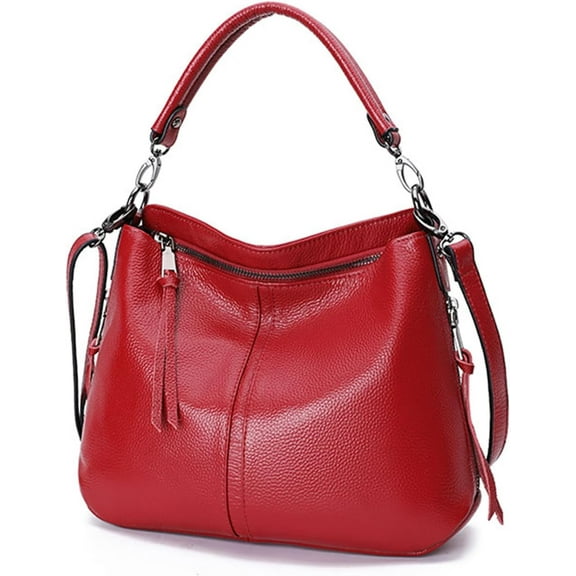 JUYGO Casual Purses and Handbags for Women Genuine Leather Large Capacity Travel Satchel Ladies Work Crossbody Shoulder Bag