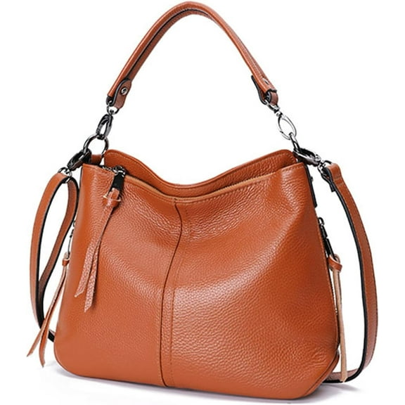 JUYGO Casual Purses and Handbags for Women Genuine Leather Large Capacity Travel Satchel Ladies Work Crossbody Shoulder Bag