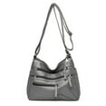 thumbnail image 1 of JUYGO Casual Shoulder Bags for Women Soft PU Leather Crossbody Handbag Zipper Fashion mama Messenger Bag Purse for Shopping, 1 of 6