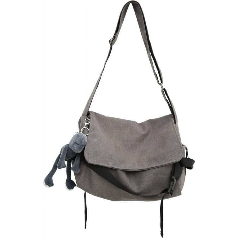 JUYGO Causal Fairy Grunge Messenger Bag with Pin Large