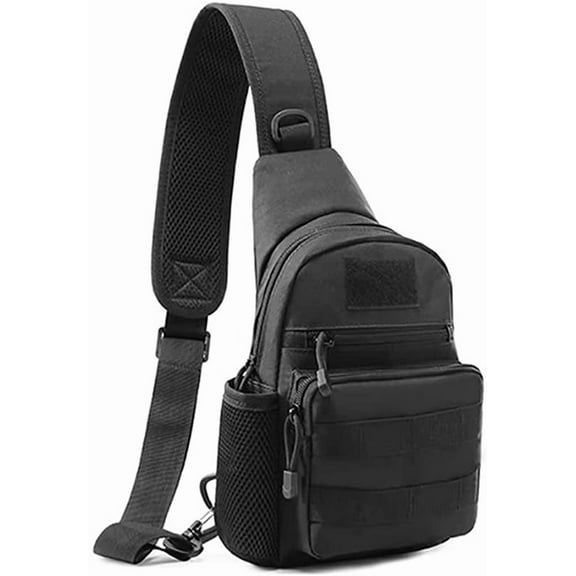 JUYGO Chest Bag for Men Waterproof Military Backpack Lightweight Sling Bag Small Outdoor Tactical Pack