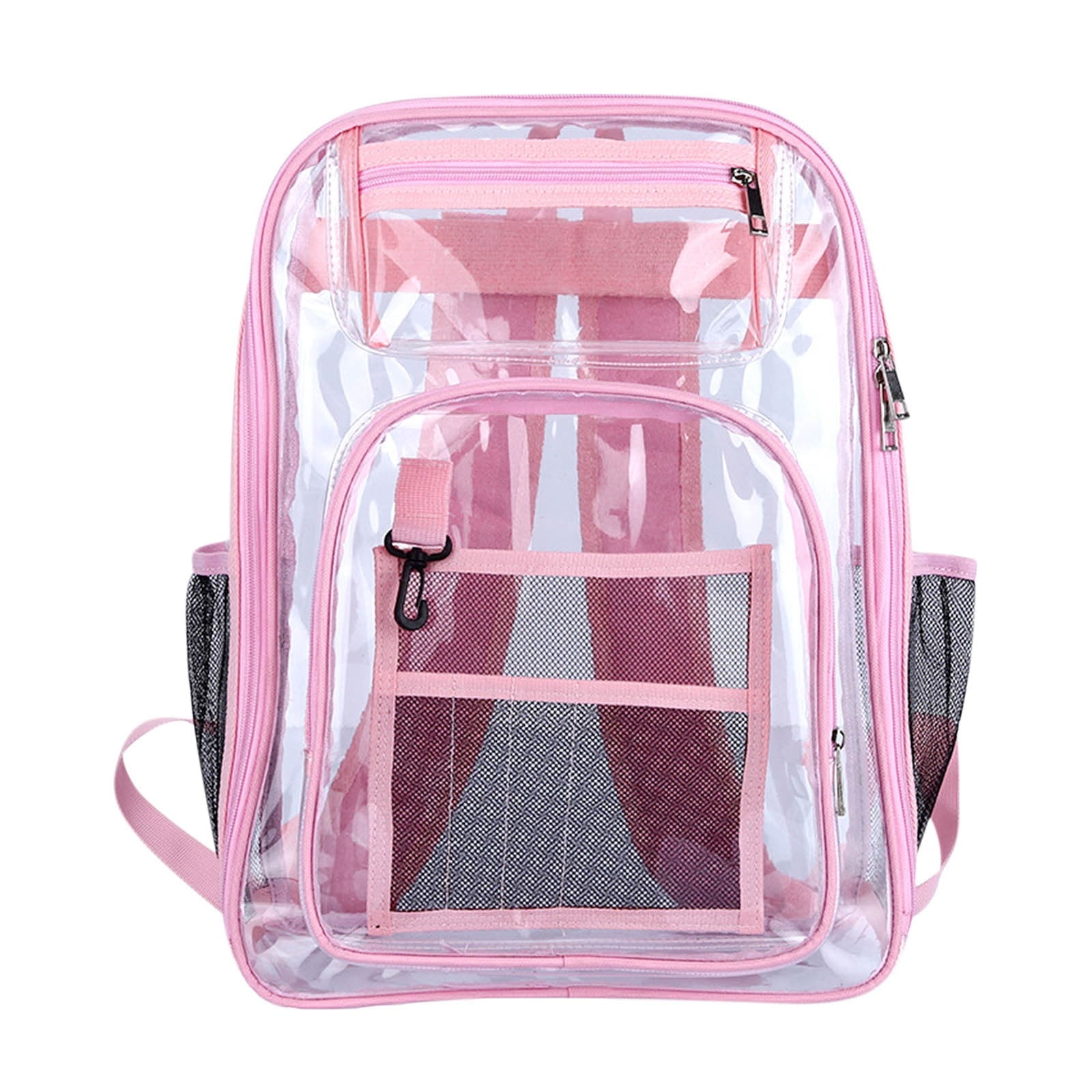 Heavy Duty Clear Backpack, Large Transparent Bookbag For Security Compliance Apricot Large