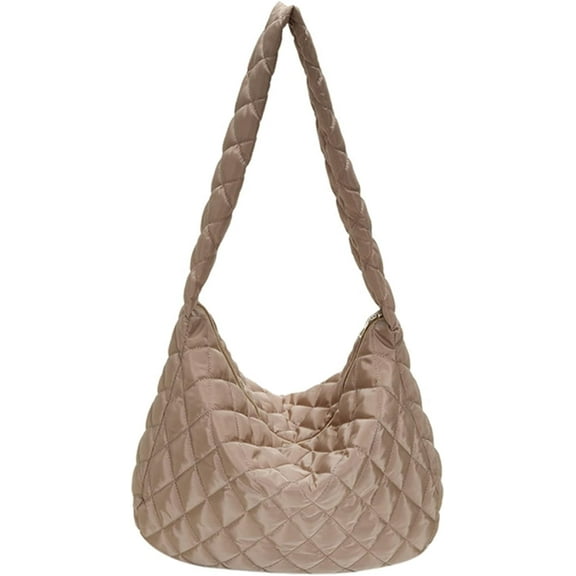 JUYGO Cotton Tote Bag Shoulder Bag Zipper Women Casual Portable Shopping Messenger Travel Bag College