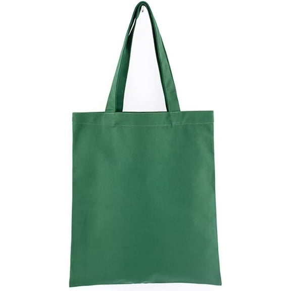 JUYGO Cotton Tote Bag and DIY Shopping Shoulder Bag Lightweight Spacious Grocery Bag Durable Washable Reusable Bags