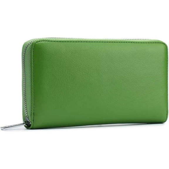 JUYGO Credit Card Wallet Leather RFID Blocking Card Holder Large Capacity Travel Phone Wallet with 36 Card Slots