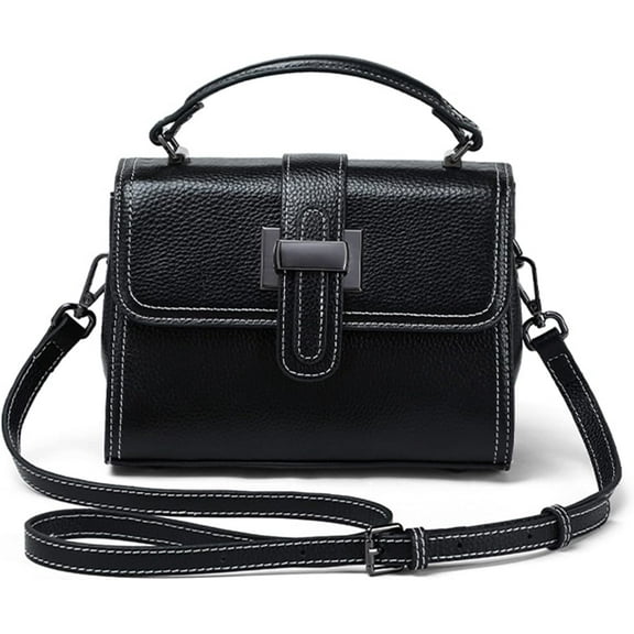 JUYGO Crossbody Bag for Women Fashion Designer Small Shoulder Purse Genuine Leather Top-Handle Satchel Retro Handbags for Ladies