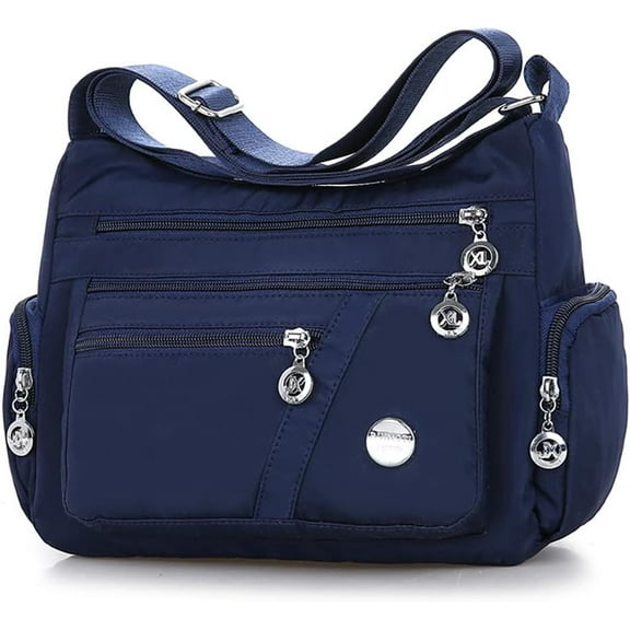 JUYGO Crossbody Bag for Women Nylon Shoulder Purse Roomy Large Capacity Travel Purse Lightweight Messenger Satchel