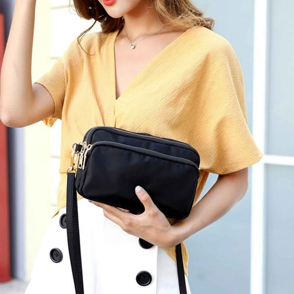 JUYGO Crossbody Bag for Women Waterproof Shoulder Messenger Casual Nylon Purse Handbag Portable One Shoulder Drawstring Bags