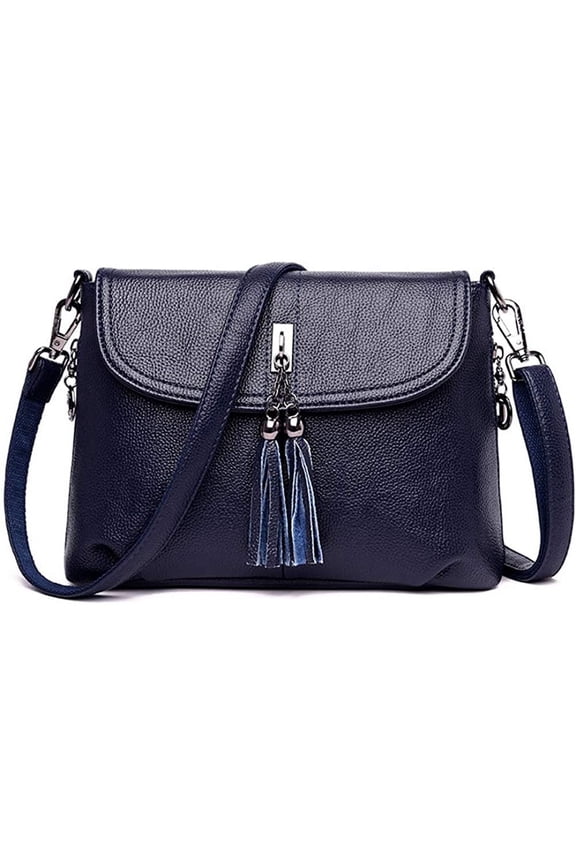 Crossbody Bag for Women with Tassel Functional Shoulder Purse Saddle Messenger Bag